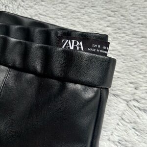 Zara Black Leather Pants
